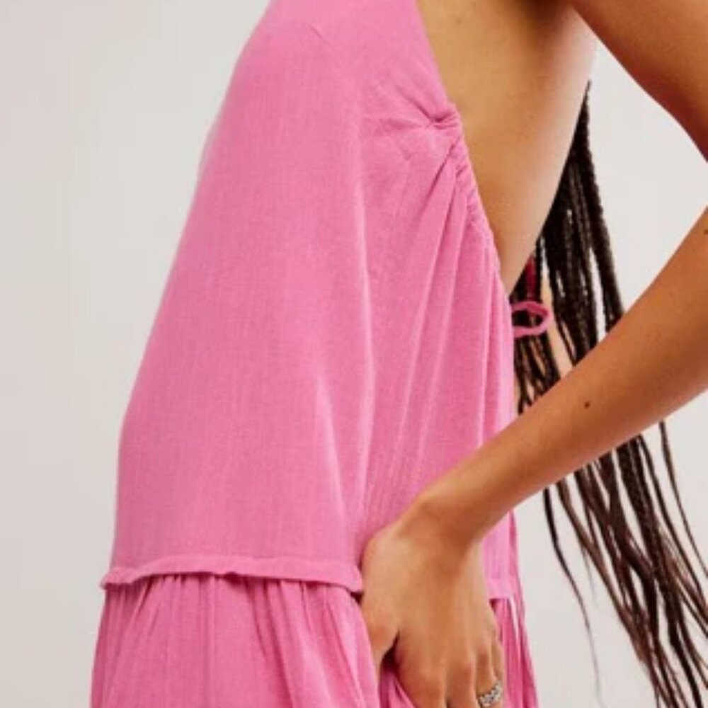 Free People Somewhere Sunny Drop-Waist Maxi Dress | Island Flower | Size L | NWT - Picture 5 of 5